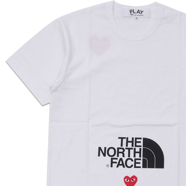 【本物・正規品】 新品 プレイ コムデギャルソン PLAY COMME des GARCONS x THE NORTH FACE MENS The North Face x Play T-Shirt WHITEのサムネイル