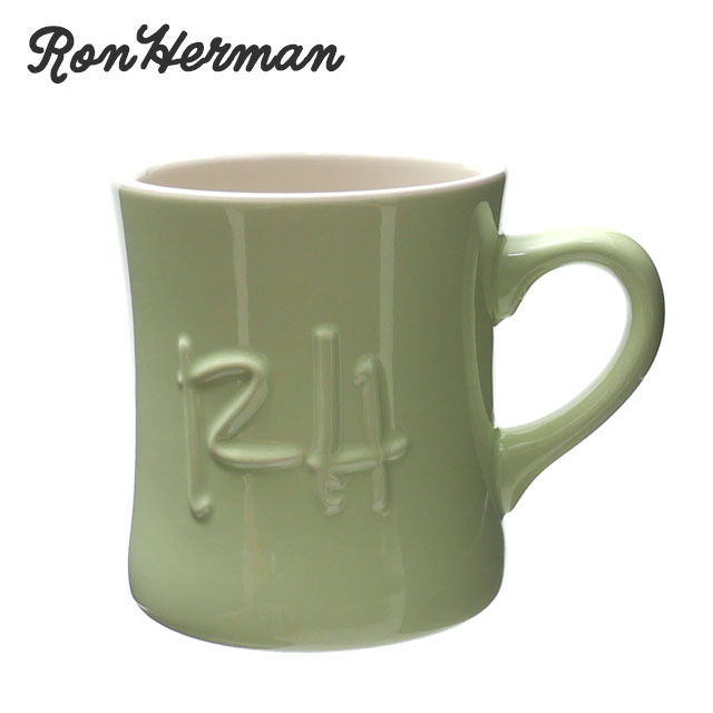 【本物・正規品】 新品 ロンハーマン Ron Herman Emboss Logo Mug マグカップ LT.GREEN グリーン 緑 メンズ レディースのサムネイル