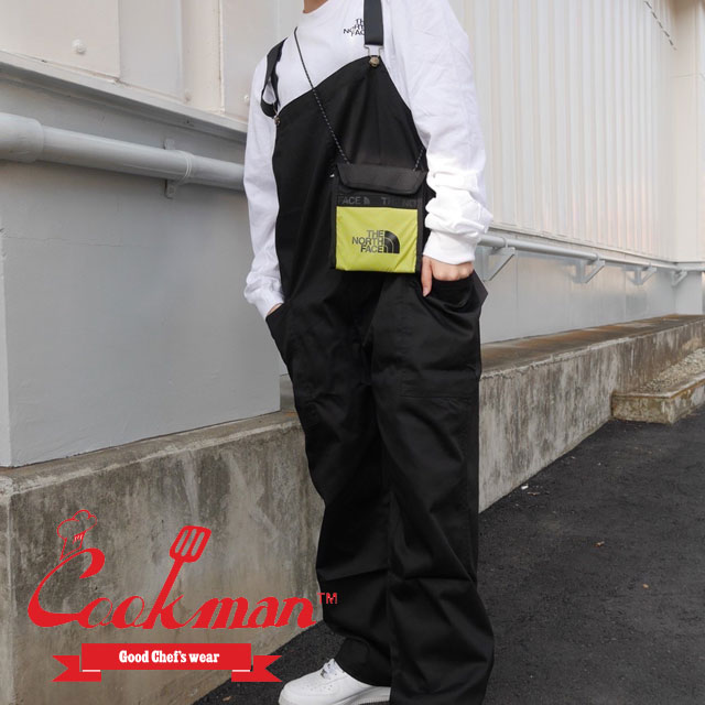 Cookman正規取扱店 【本物 正規品】 新品 クックマン Cookman Fisherman 039 s Bib Overall オーバーオール BLACK ブラック 黒 メンズ レディース