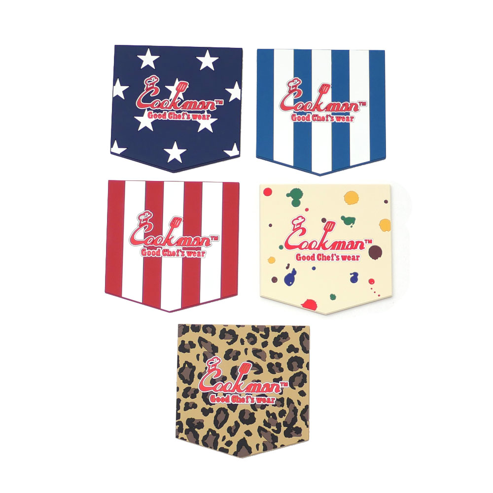 Cookman正規取扱店 【本物・正規品】 新品 クックマン Cookman Pocket Coaster 「Color」 Set コースター 5枚セット カラー MULTI マルチ