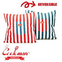 CookmanK戵X y{EKiz Vi NbN} Cookman Cushion Pocket Cover Wide Stripe Navy & Red NbV Jo[ ChXgCv MULTI }`