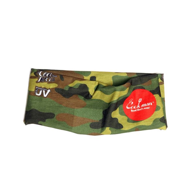 [期間限定ポイント20倍！] Cookman正規取扱店 新品 クックマン Cookman Chef's Scarf Camo Green (Woodland) シェフズ スカーフ カモ グリーン 緑 メンズ レディース