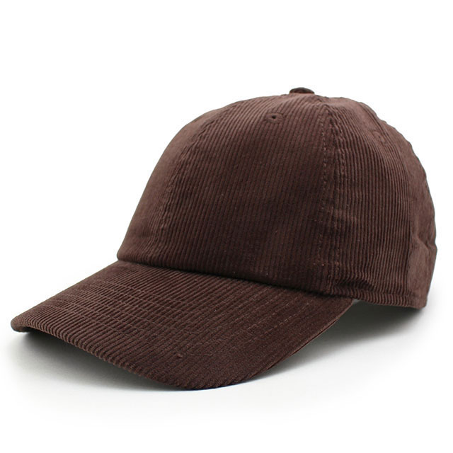 【本物・正規品】 新品 ニューハッタン NEW HATTAN 1467-darkbrown BLANK CORDUROY LOW PROFILE CAP キャップ 無地 DK BROWN ブラウン メンズ レディース ETAM-9