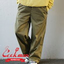 CookmanK戵X y{EKiz Vi NbN} Cookman Wide Chef Pants Ch VFt pc KHAKI J[L Y fB[X