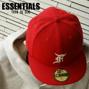   新品 エッセンシャルズ ESSENTIALS x ニューエラ NEW ERA 59FIFTY FITTED CAP キャップ RED レッド メンズ フィアオブゴッド changes