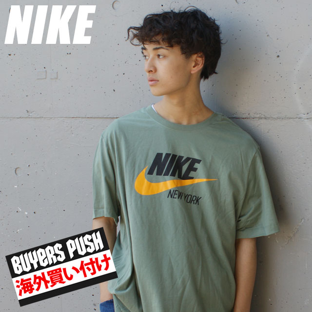 楽天essense【本物・正規品】 【海外買付】【正規品】【並行輸入品】 新品 ナイキ NIKE NSW City Tee NEW YORK ニューヨーク Tシャツ OLIVE オリーブ メンズ BUYERS PUSH