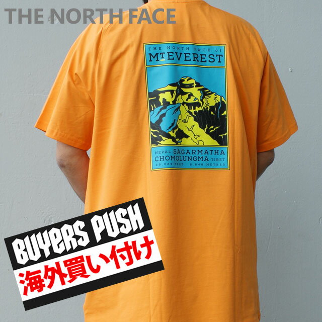 【本物 正規品】 【海外買付】【正規品】【並行輸入品】新品 ザ ノースフェイス THE NORTH FACE MT EVEREST TEE エベレスト Tシャツ FLAME ORANGE オレンジ メンズ BUYERS PUSH