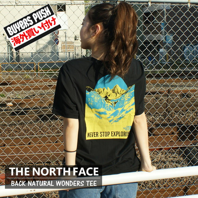 【本物 正規品】 【海外買付】【正規品】【並行輸入品】新品 ザ ノースフェイス THE NORTH FACE BACK NATURAL WONDERS TEE Tシャツ BLACK ブラック 黒 メンズ BUYERS PUSH