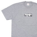 シュプリーム 【本物・正規品】 新品 シュプリーム SUPREME x エミリオ・プッチ Emilio Pucci Box Logo Tee ボックスロゴ Tシャツ GRAYxBLACK メンズ