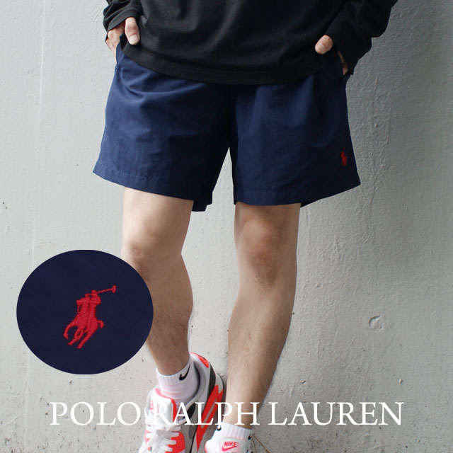 【本物・正規品】 新品 ポロ ラルフローレン POLO RALPH LAUREN Traveler Swim Trunk スイムショーツ 水着 NAVY ネイビー 紺 メンズのサムネイル