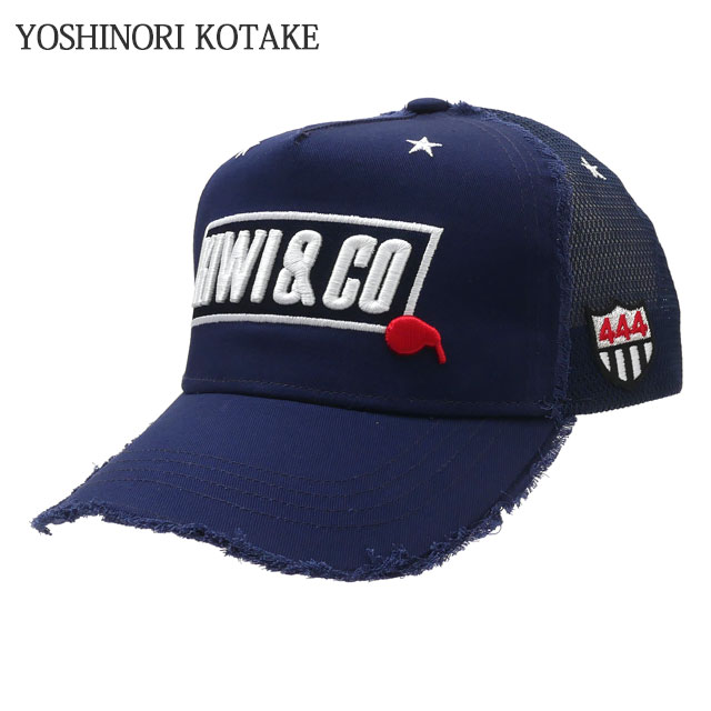 【本物 正規品】 新品 ヨシノリコタケ YOSHINORI KOTAKE x キウィアンドコー KIWI CO. TWILL MESH CAP キャップ NAVY ネイビー 紺 メンズ