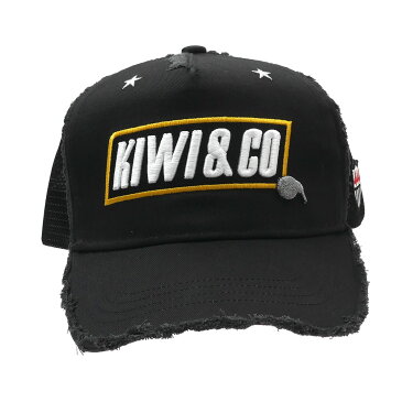 新品 ヨシノリコタケ YOSHINORI KOTAKE x キウィアンドコー KIWI&CO. TWILL MESH CAP キャップ BLACK ブラック 黒 メンズ 39ショップ