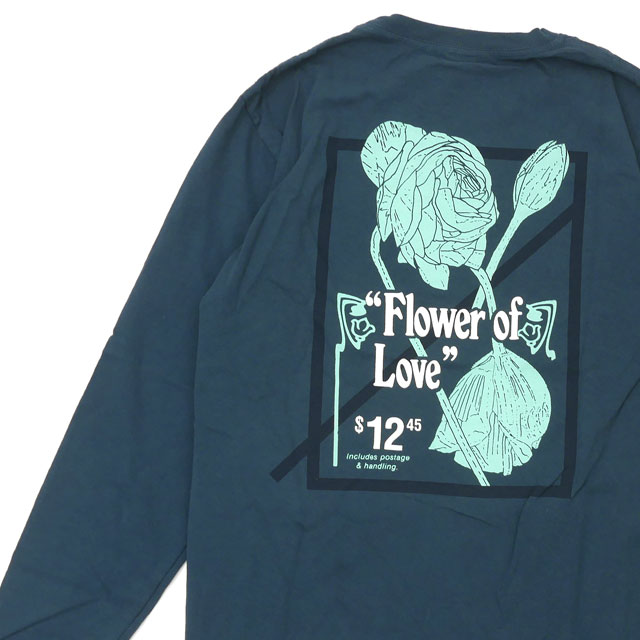 【本物・正規品】 新品 ナンバーズ Numbers FLOWER OF LOVE-L/S T-SHIRT 長袖Tシャツ DARK GREEN グリーン 緑 メンズ