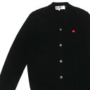 y{EKiz Vi vC RfM\ PLAY COMME des GARCONS SMALL RED HEART WOOL CARDIGAN J[fBK BLACK ubN Y