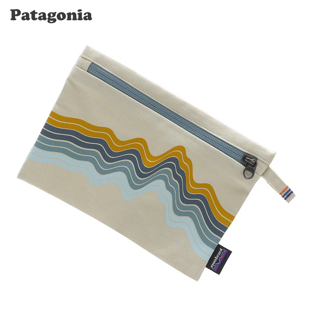 y{EKiz Vi p^SjA Patagonia Zippered Pouch Wbp[h |[` Ridge Rise Stripe Bleached Stone RSBE 59290 Y fB[X