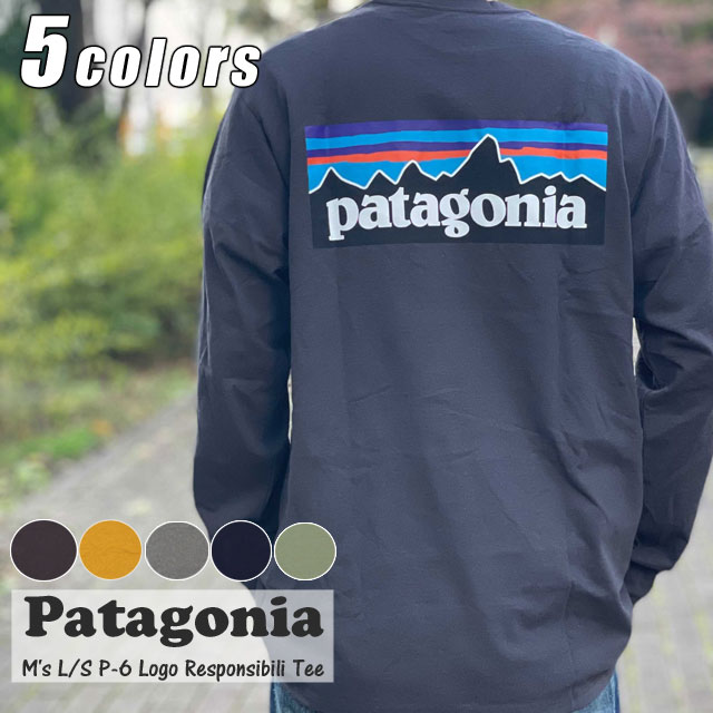 新品 パタゴニア Patagonia M's L/S P-6 Logo Responsibili Tee ロングスリーブ P-6ロゴ レスポンシビリ 長袖Tシャツ 38518 メンズ レディース 39ショップ