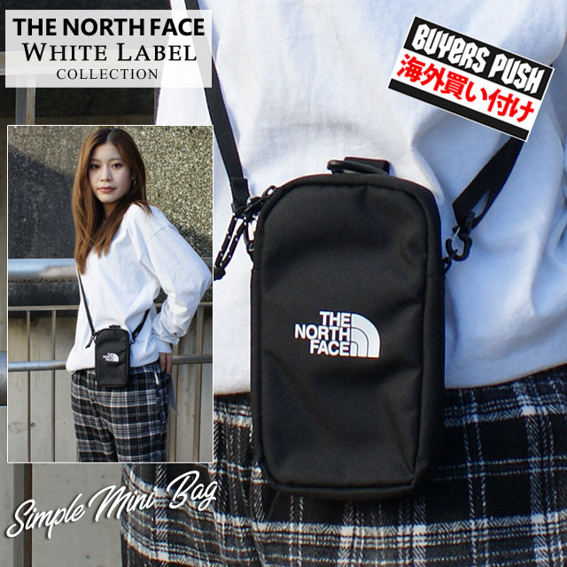   新品 ザ ノースフェイス ホワイトレーベル THE NORTH FACE WHITE LABEL NN2PP04M SIMPLE MINI BAG ショルダーバッグ BLACK ブラック メンズ レディース BUYERS PUSH changes