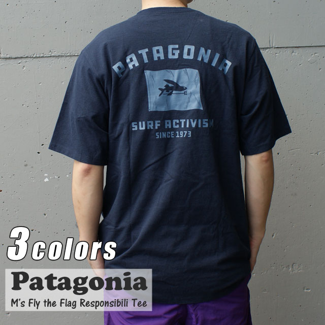 楽天essense【本物・正規品】 新品 パタゴニア Patagonia M's Fly the Flag Responsibili Tee フライ ザ フラッグ レスポンシビリティー Tシャツ 37404 メンズ レディース アウトドア キャンプ サーフ