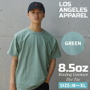 y{EKiz Vi T[X Ap LOS ANGELES APPAREL 8.5oz Binding Garment Dye Tee XAp n TVc GREEN O[ Y