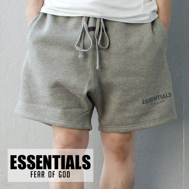   新品 エッセンシャルズ ESSENTIALS FLEECE SWEAT SHORTS スウェットショーツ GREY グレー メンズ 新作 changes