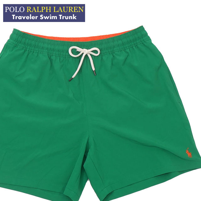 新品 ポロ ラルフローレン POLO RALPH LAUREN Traveler Swim Trunk スイムショーツ 水着 GOLF GREEN グリーン 緑 メンズ 39ショップ