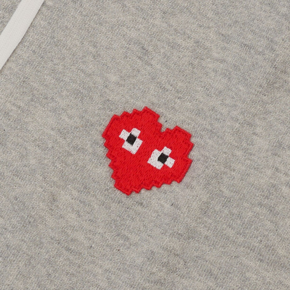 【大好評につき期間延長 数量限定特別価格】 新品 プレイ コムデギャルソン PLAY COMME des GARCONS x インベーダー Invader Hooded Sweatshirt パーカー GRAY グレー 灰色 メンズ レディース