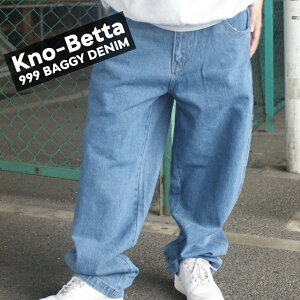 【ショップレビュー4.9超えの高評価】 【本物・正規品】 新品 ノーベター Kno-betta 999 BAGGY DENIM PANTS CARPENTER バギー デニムパンツ カーペンター BLUE ブルー メンズ レディース