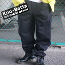 【数量限定特別価格】 新品 ノーベター Kno-betta 999 BAGGY DENIM PANTS CARPENTER バギー デニムパンツ カーペンター BLACK ブラック メンズ レディース