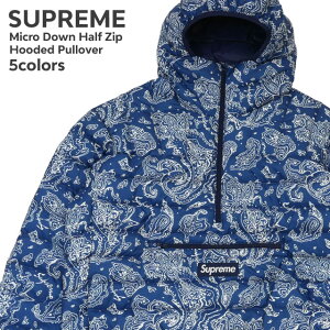 【ショップレビュー4.9超えの高評価】 【本物・正規品】 新品 シュプリーム SUPREME Micro Down Half Zip Hooded Pullover パーカー メンズ 新品