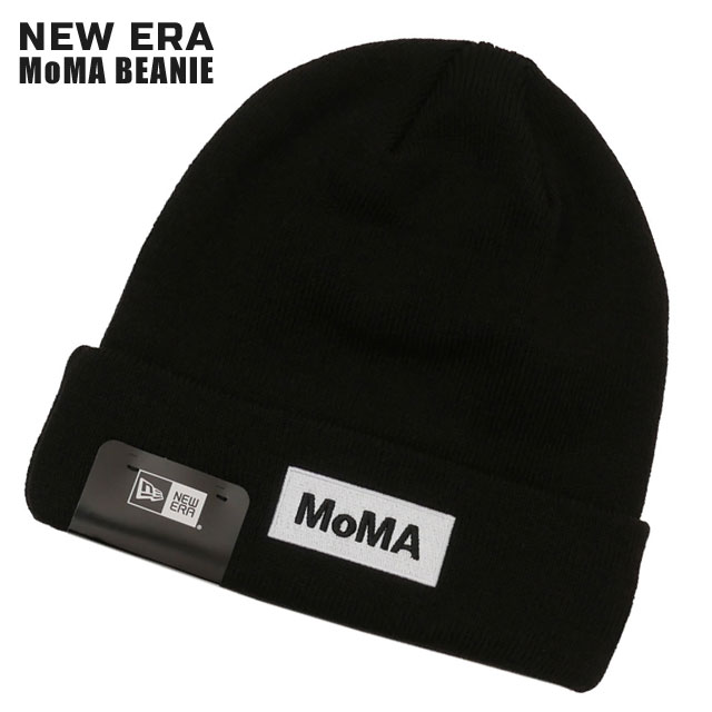 楽天essense【本物・正規品】 新品 ニューエラ NEW ERA x モマ MoMA BEANIE ビーニー ニットキャップ BLACK ブラック メンズ レディース