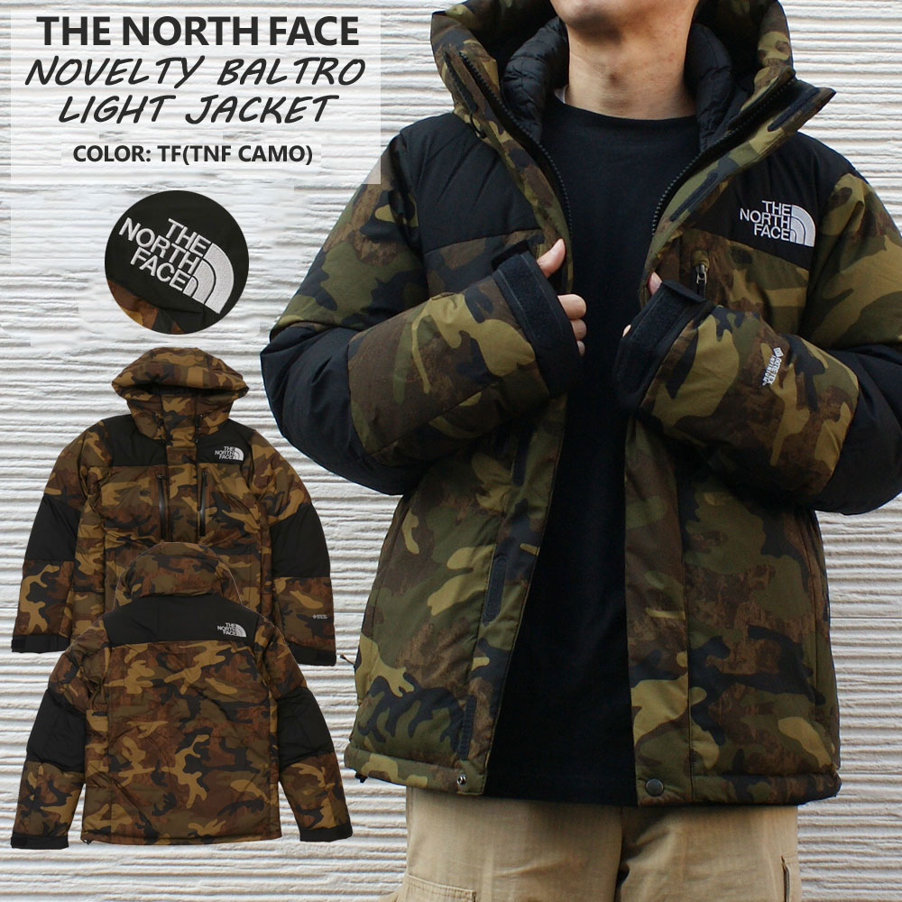 【本物・正規品】 新品 ザ・ノースフェイス THE NORTH FACE NOVELTY BALTRO LIGHT JACKET ノベルティ バルトロ ライト ジャケット ダウン TF(TNF CAMO) カモ 迷彩 ND92341 ND92241 メンズ レディース 新作