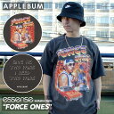 APPLEBUMK戵X y{EKiz Vi Abvo APPLEBUM essenseʒ FORCE ONES Overdyed T-shirt TVc VINTAGE BLACK Be[WubN  Y