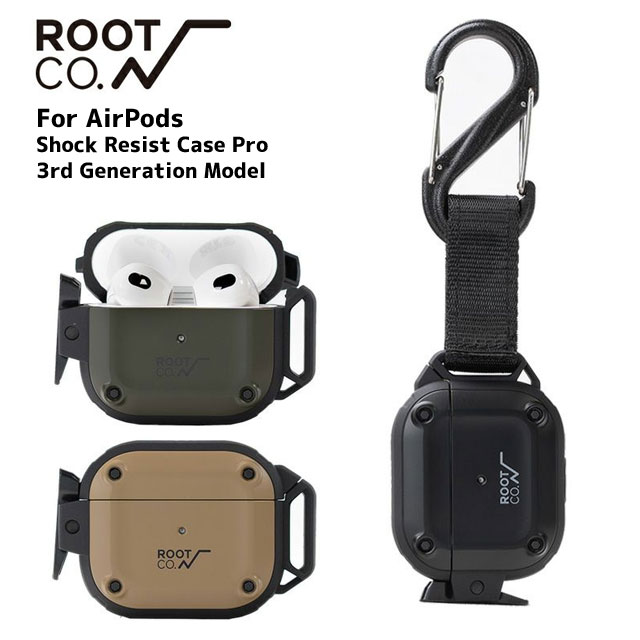 【本物・正規品】 新品 ルートコー ROOT CO. AirPods/AirPods Pro Gravity Shock Resist Case Pro 3rd Generation エアポッズケース GSPA-44 メンズ レディース