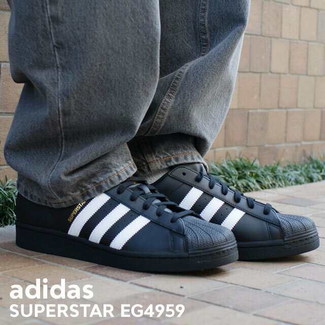 楽天essense【本物・正規品】 新品 アディダス adidas SUPERSTAR スーパースター BLACK/WHITE ブラック/ホワイト EG4959 メンズ 新作