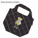 ラルフローレン 【本物・正規品】 新品 ポロ ラルフローレン POLO RALPH LAUREN ポロベア チェック Shopping Bag ショッピングバッグ トートバッグ GREEN グリーン 緑 メンズ レディース