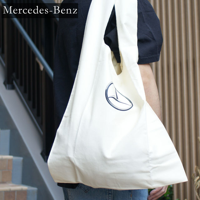 【価格見直しました】 新品 メルセデス・ベンツ Mercedes-Benz マルシェバッグ トートバッグ WHITE ホワイト 白 メンズ レディース B91203701