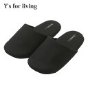 【本物・正規品】 新品 ワイズ フォー リビング Y's for living COTTON CANVAS SLIPPERS スリッパ ルームシューズ BLAC...