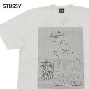 y{EKiz Vi Xe[V[ STUSSY DOTS LOOPS TEE TVc WHITE zCg Y V