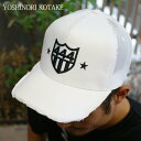 【本物 正規品】 新品 ヨシノリコタケ YOSHINORI KOTAKE 444LOGO MESH CAP メッシュキャップ WHITE ホワイト メンズ レディース 新作 エンブレム ゴルフキャップ スポーツ