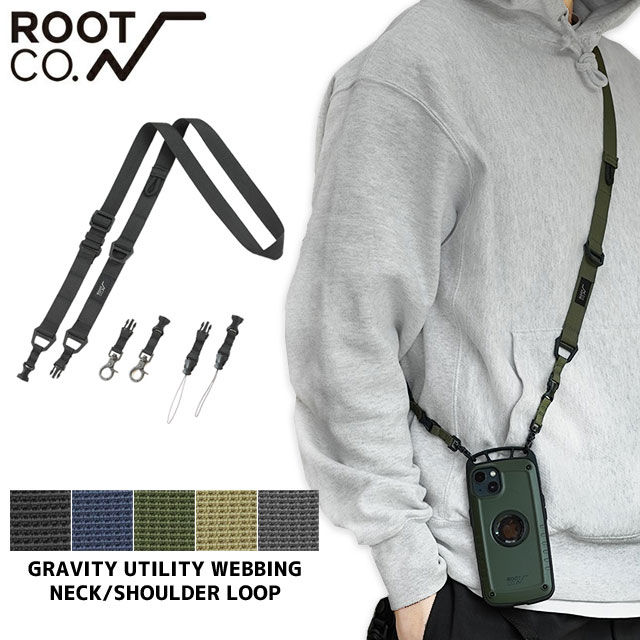 楽天essense【本物・正規品】 新品 ルートコー ROOT CO. GRAVITY UTILITY WEBBING NECK/SHOULDER LOOP ネック ショルダーストラップ GUWN-4318 メンズ レディース