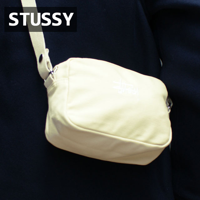  新品 ステューシー STUSSY CANVAS SIDE POUCH ショルダーバッグ サイドポーチ NATURAL ナチュラル 新作