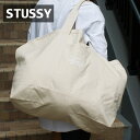 【本物 正規品】 新品 ステューシー STUSSY CANVAS EXTRA LARGE TOTE BAG トートバッグ NATURAL ナチュラル 新作
