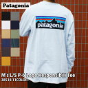 y{EKiz Vi p^SjA Patagonia M's L/S P-6 Logo Responsibili Tee OX[u P-6S X|Vr TVc 38518 AEghA Lv R C T[t