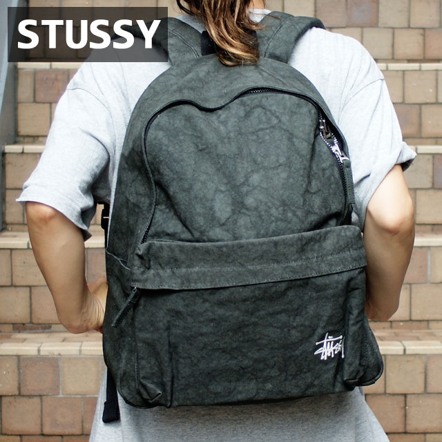 y{EKiz Vi Xe[V[ STUSSY CANVAS BACKPACK obNpbN BLACK ubN V