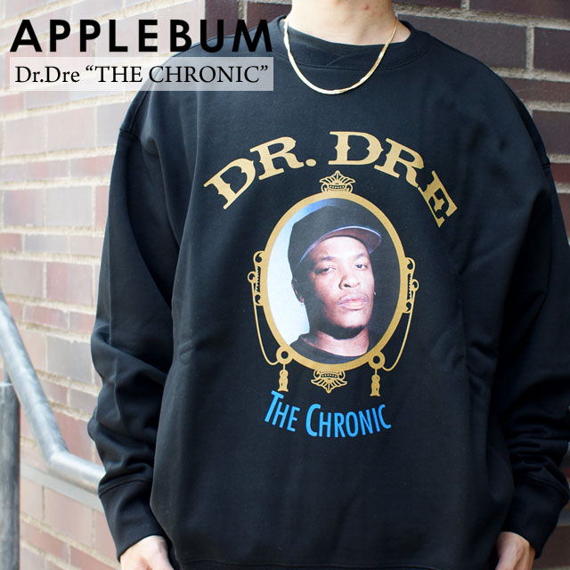 【本物・正規品】 新品 アップルバム APPLEBUM Dr.Dre The Chronic Crew Sweat クルースウェット BLACK ブラック メンズ