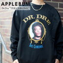 y{EKiz Vi Abvo APPLEBUM Dr.Dre The Chronic Crew Sweat N[XEFbg BLACK ubN Y