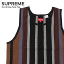 y{EKiz Vi Vv[ SUPREME Knit Stripe Tank Top ^Ngbv Y Xg[g XP[g XP[^[