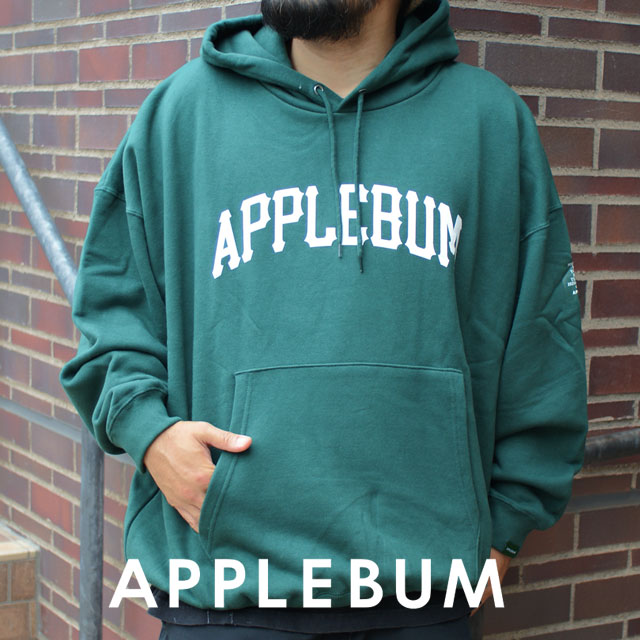 【本物・正規品】 新品 アップルバム APPLEBUM Pirates Logo Big Sweat Parka プルオーバーパーカー GREEN グリーン メンズ