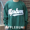 y{EKiz Vi Abvo APPLEBUM APBM Big Crew Sweat N[XEFbg GREEN O[ Y