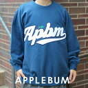 y{EKiz Vi Abvo APPLEBUM APBM Big Crew Sweat N[XEFbg BLUE u[ Y